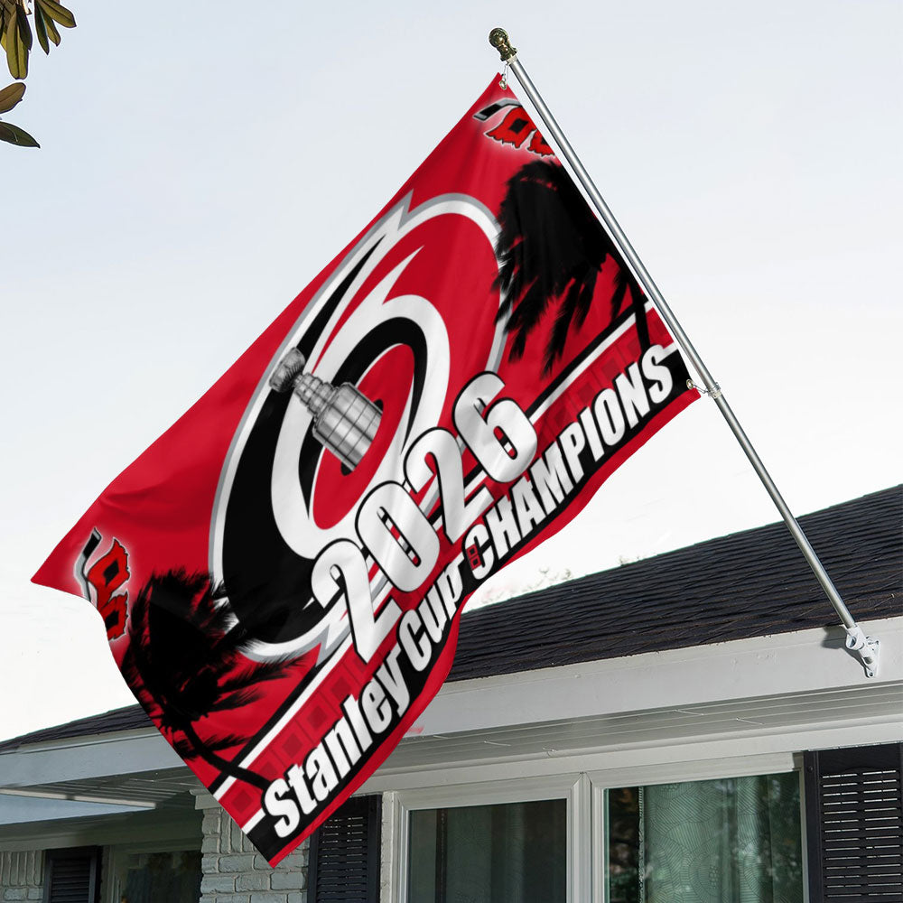 Carolina Hurricanes 3D Double-side House Flag – GNE7092