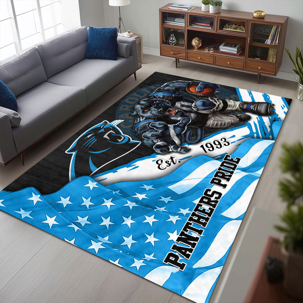 Carolina Panthers Rectangular Rug – HOATT13154