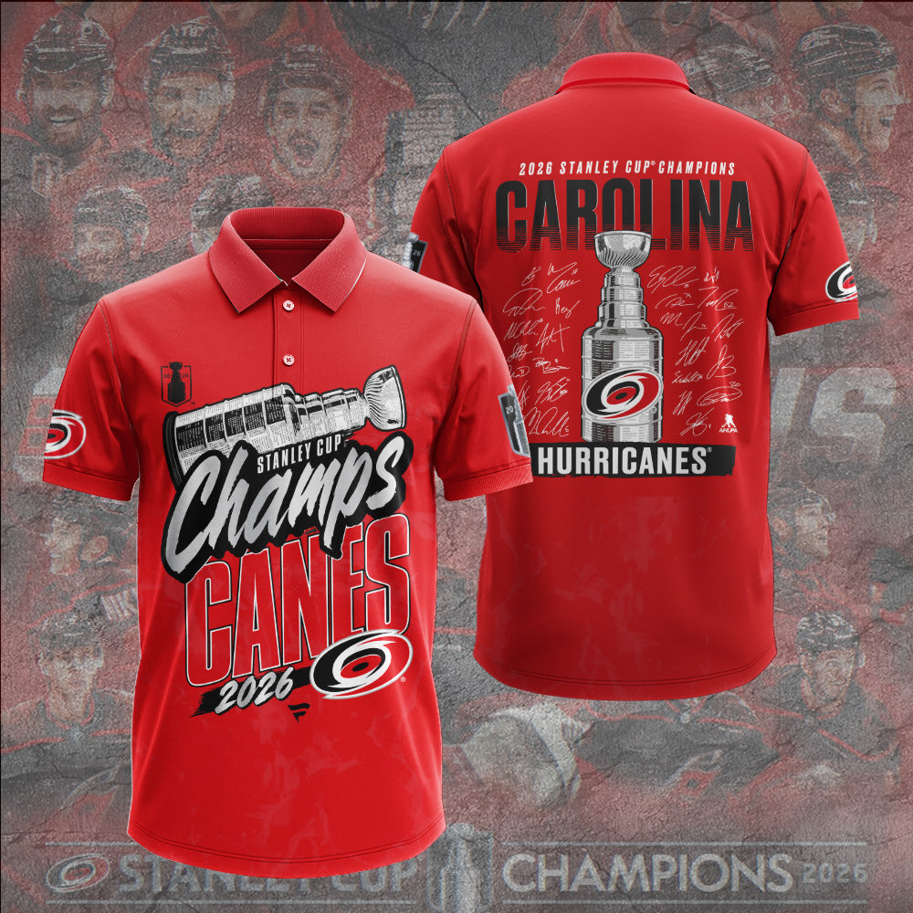 Carolina Hurricanes 2026 Stanley Cup Champions 3D Apparel – GNE7029