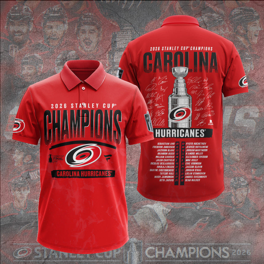 Carolina Hurricanes 2026 Stanley Cup Champions 3D Apparel – GNE7164