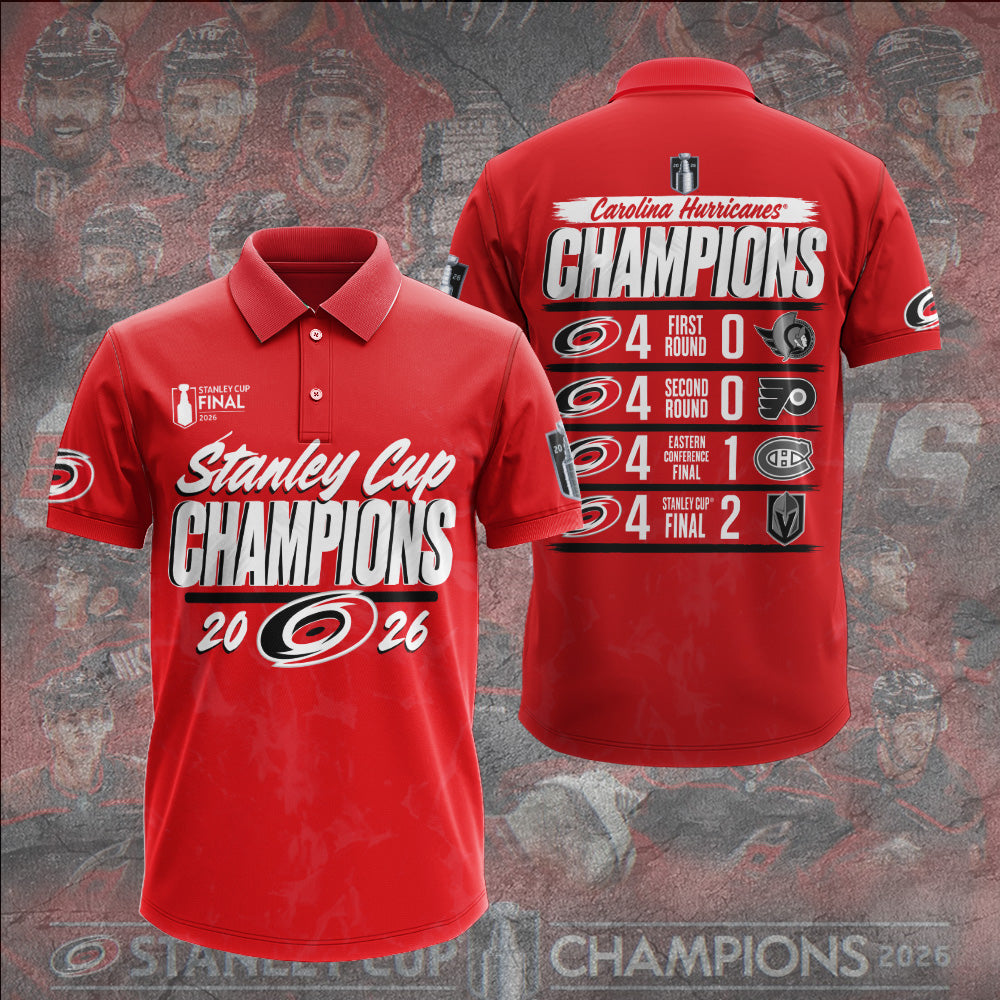 Carolina Hurricanes 2026 Stanley Cup Champions 3D Apparel – GNE7167