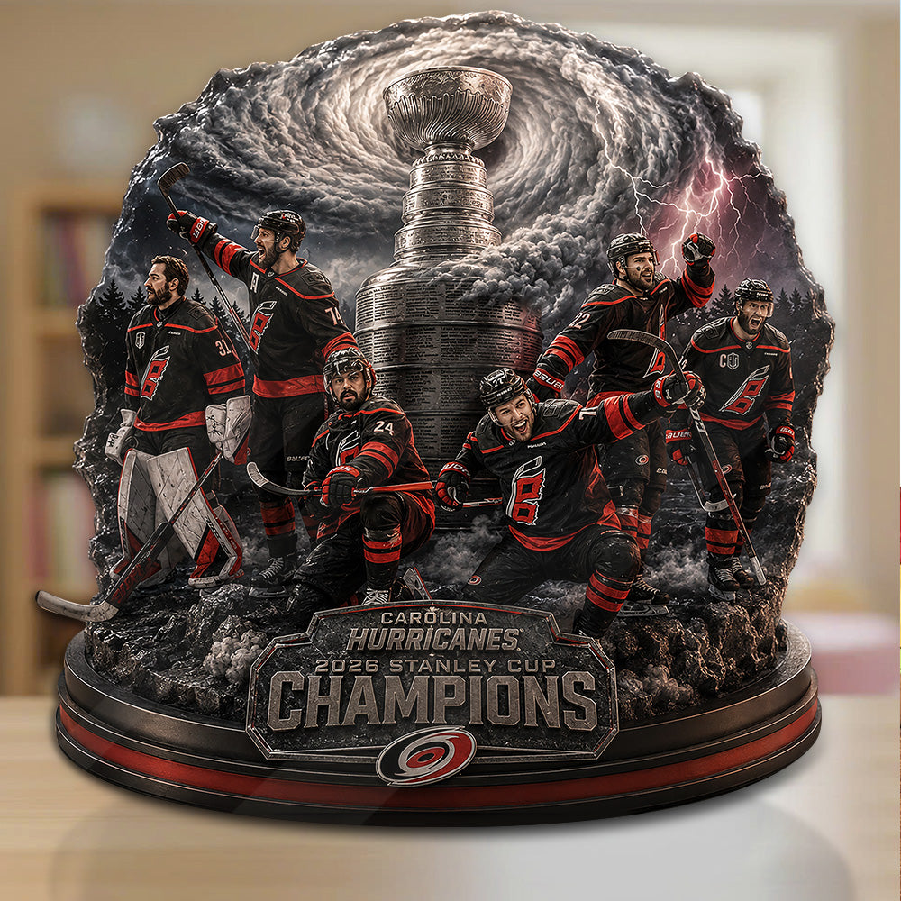 Carolina Hurricanes 2026 Stanley Cup Champions Custom Shape Acrylic Plaque – GNE7036