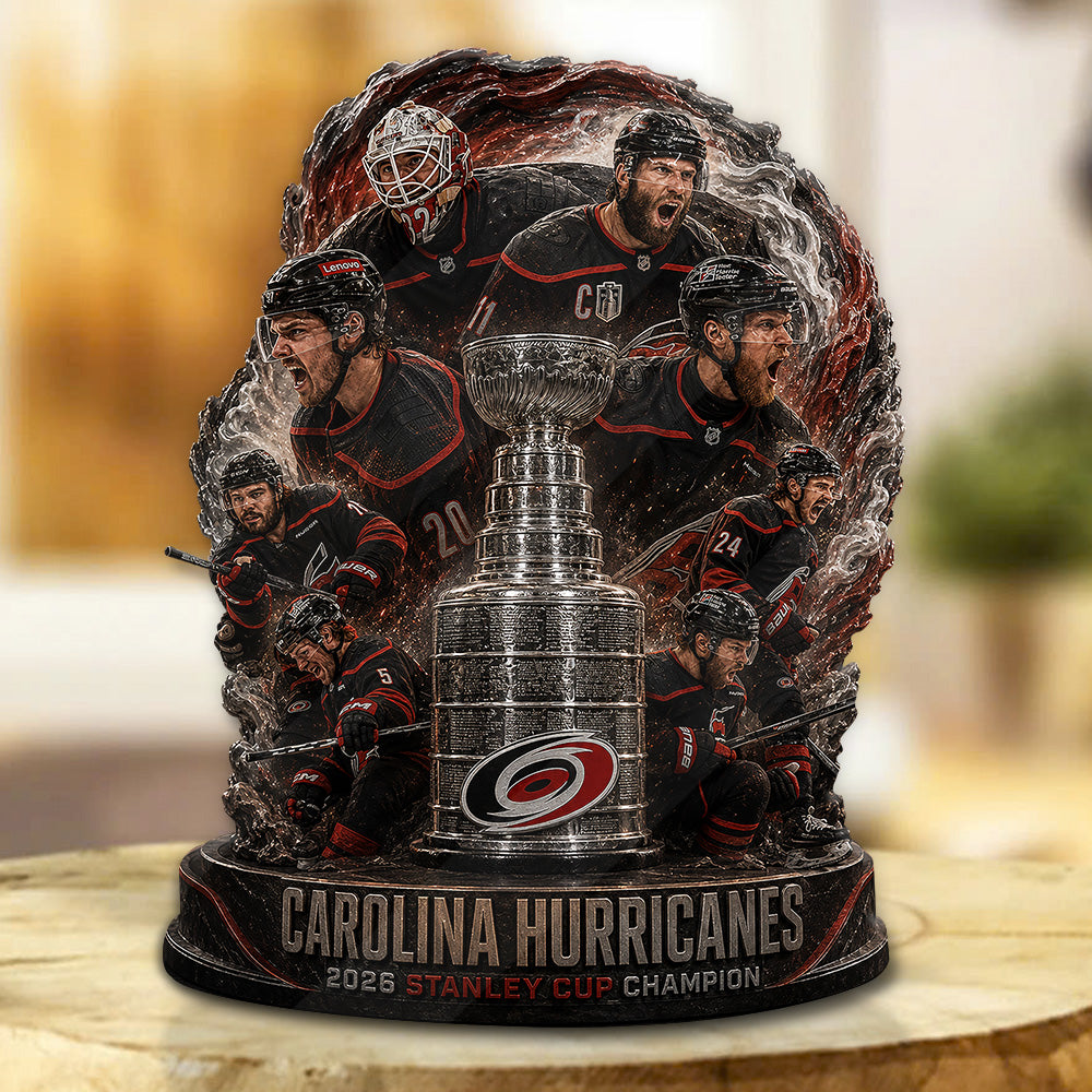Carolina Hurricanes 2026 Stanley Cup Champions Custom Shape Acrylic Plaque – GNE7076