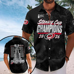 Carolina Hurricanes 2026 Stanley Cup Champions Short Sleeve Button-Down Shirt – HOATT19072