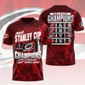 Carolina Hurricanes 2026 Stanley Cup Champions 3D Apparel – HOATT18899
