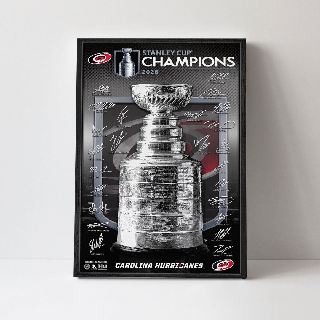 Carolina Hurricanes Stanley Cup Champions 2026 Rectangle Canvas With Inner Frame – TANTN23730