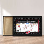 Carolina Hurricanes Stanley Cup Champions 2026 Rectangle Canvas With Inner Frame – TANTN23731
