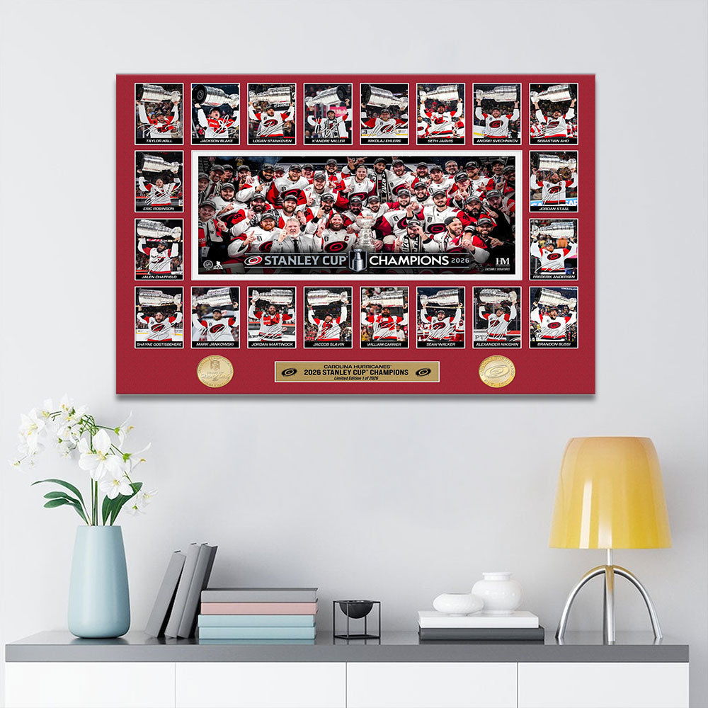 Carolina Hurricanes Stanley Cup Champions 2026 Rectangle Canvas With Inner Frame – TANTN23729