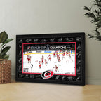 Carolina Hurricanes Stanley Cup Champions 2026 Rectangle Canvas With Inner Frame – TANTN23731
