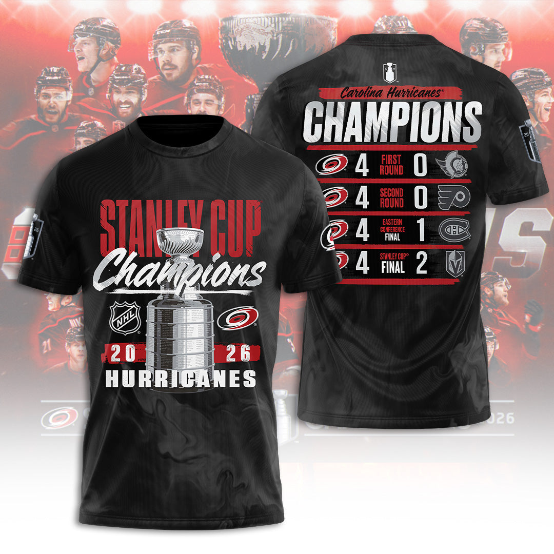 Carolina Hurricanes Stanley Cup Champions 2026 3D Apparel – TANTN23828