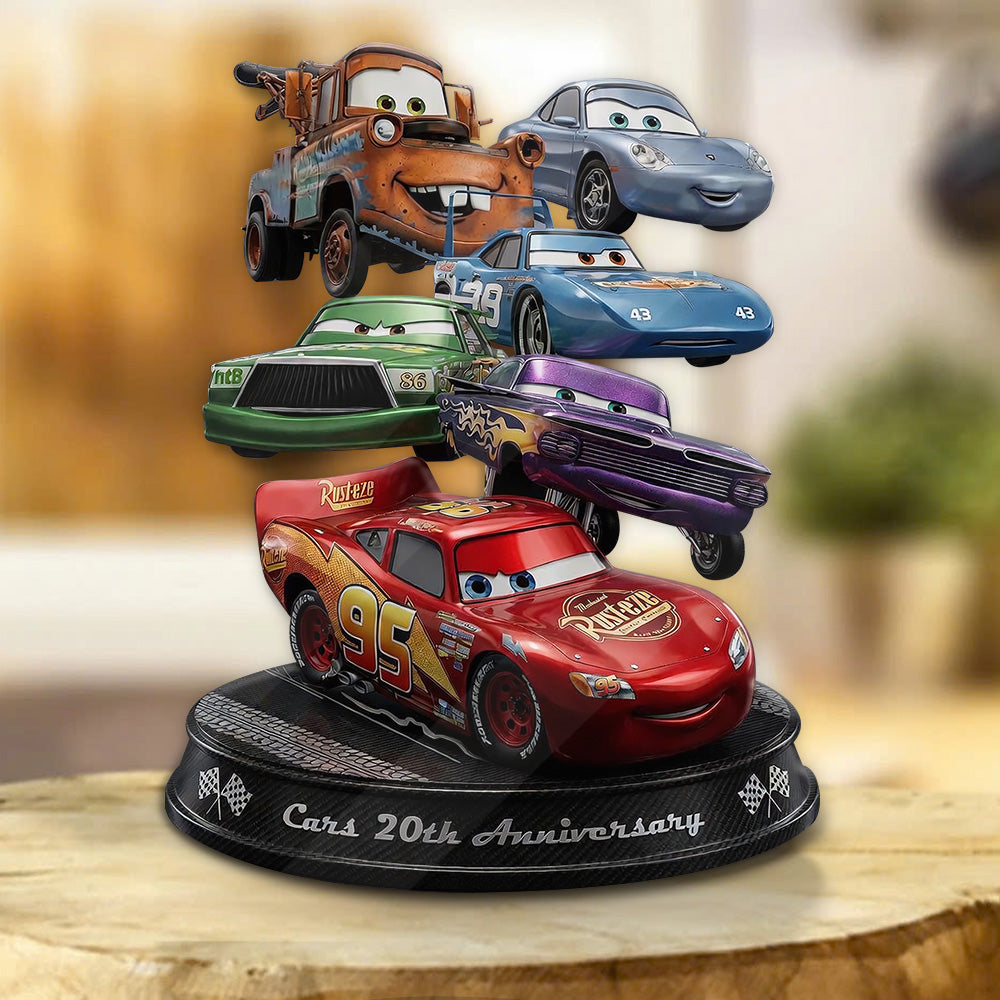 Cars 20th Anniversary Custom Shape Acrylic Plaque – GNE6671
