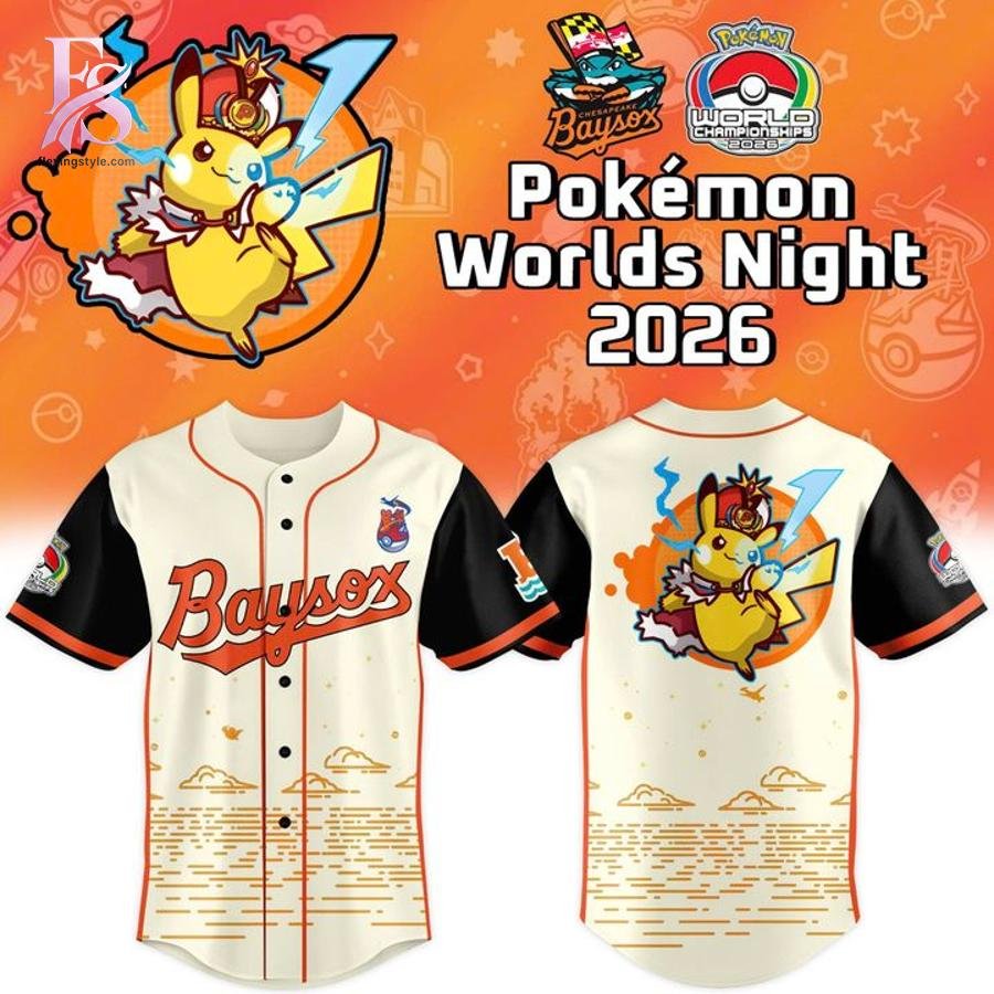 Chesapeake Baysox 2026 Pokemon Worlds Night Jersey