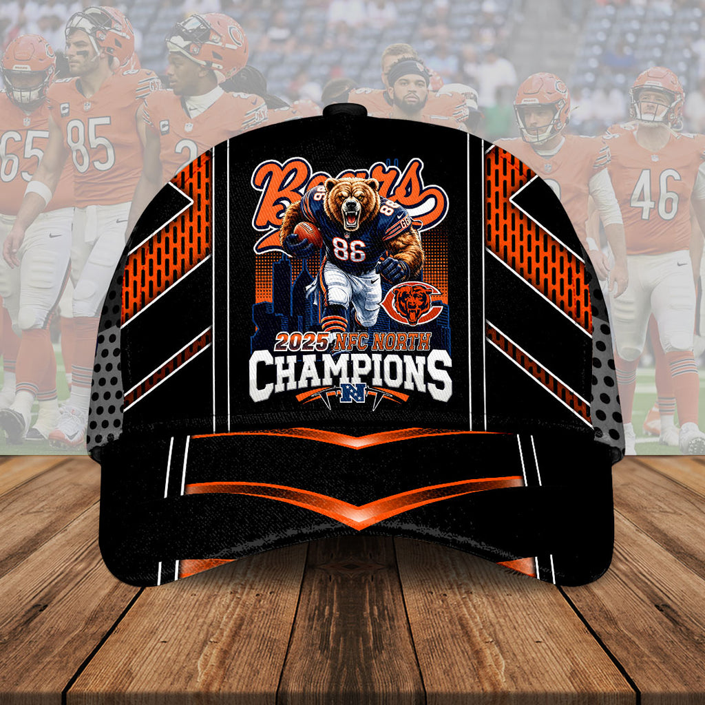 Chicago Bears 2025 NFC North Champions Classic Cap – HOATT15409