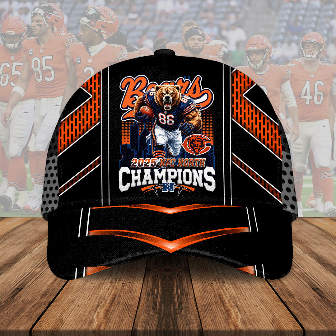 Chicago Bears 2025 NFC North Champions Classic Cap – HOATT15409