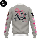 Chicago Bears 2026 Real Bears Fans Wear Pink Baseball Jacket