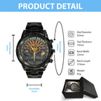 Chicago Bears Black Stainless Steel Watch – TANTN16809