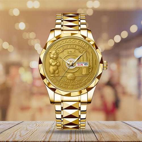 Chicago Cubs 150th Anniversary 2025 Alloy Luxury Quartz Watch – TANTN16490