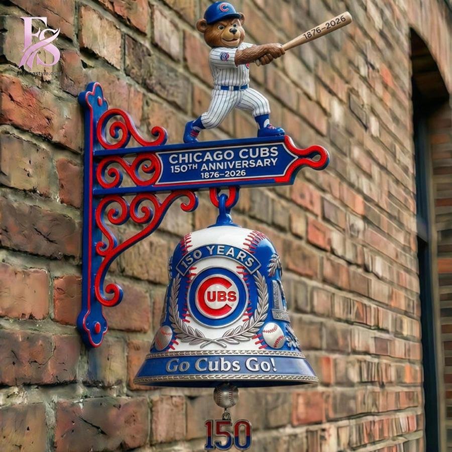 Chicago Cubs 150th Anniversary Wall Bell
