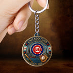 Chicago Cubs 150th Anniversary Custom Shape 2-sided Keychain – HOATT13528