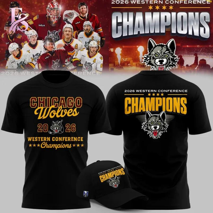 Chicago Wolves 2026 Western Conference Champion Shirt