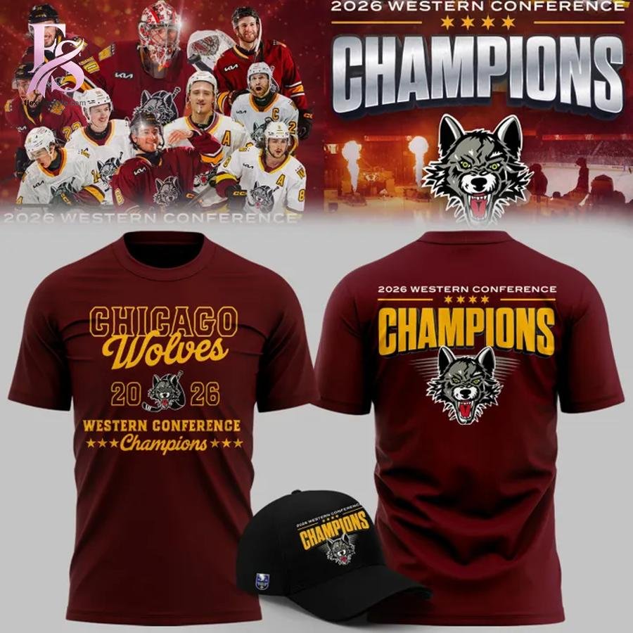 Chicago Wolves 2026 Western Conference Champion Shirt