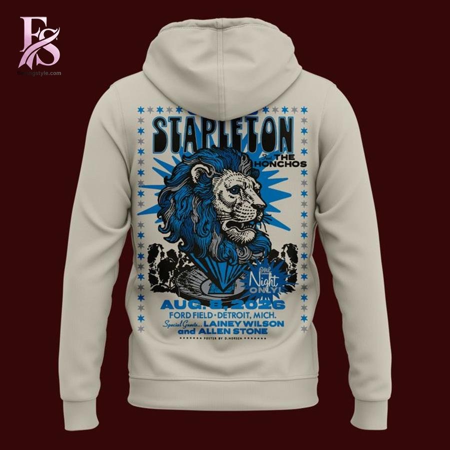 Chris Stapleton Show Detroit Lions Hoodie