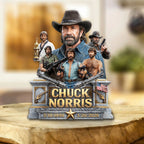 Chuck Norris Custom Shape Acrylic Plaque – GNE5599