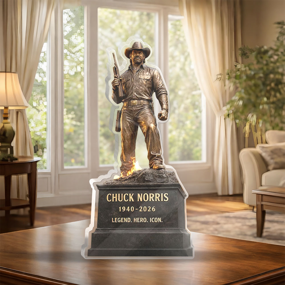 Chuck Norris Custom Shape Acrylic Plaque – HOATT16964