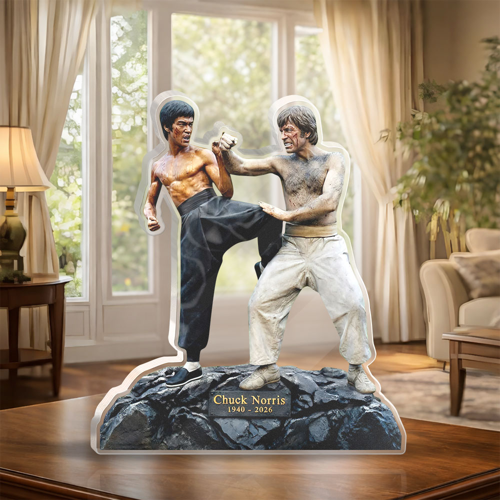 Chuck Norris Custom Shape Acrylic Plaque – HOATT16966
