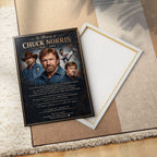 Chuck Norris Rectangle Canvas With Inner Frame – TMTHU4659