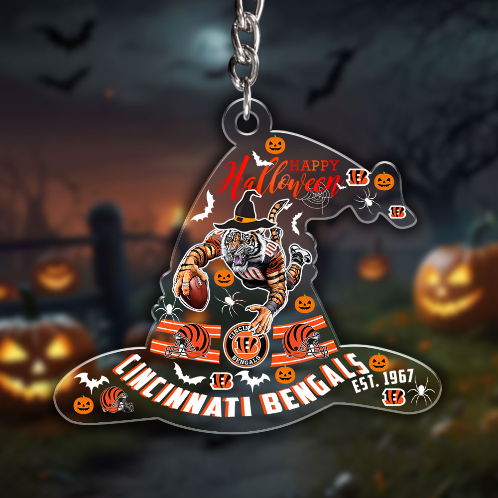 Cincinnati Bengals Custom Shape 1-side Printed Acrylic Keychain – HOATT12970