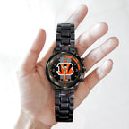 Personalized Cincinnati Bengals Black Stainless Steel Watch – TANTN16008