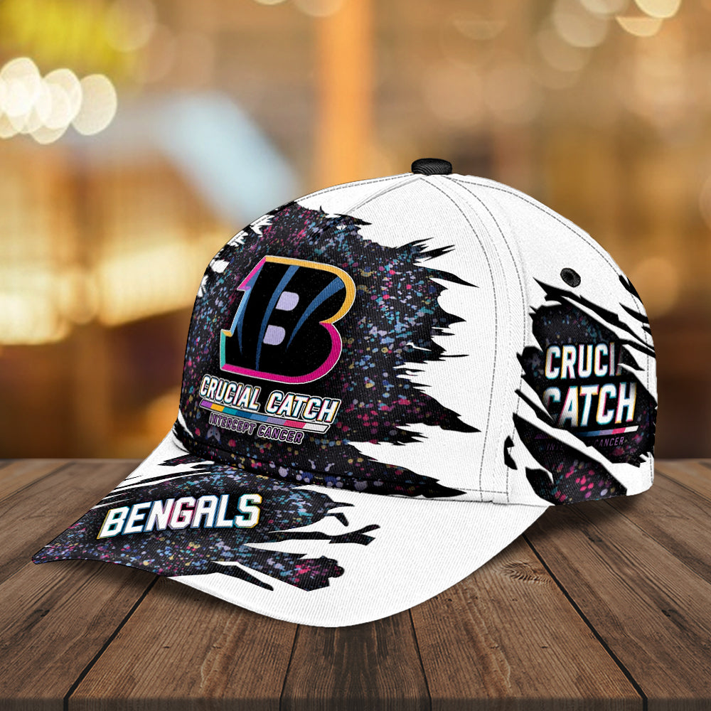 Cincinnati Bengals x Crucial Catch Intercept Cancer Classic Cap – MAITM12953