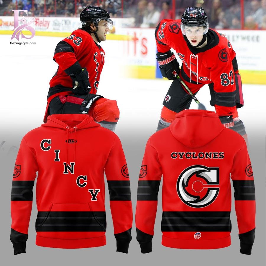 Cincinnati Cyclones 2025-2026 Red Game Hoodie