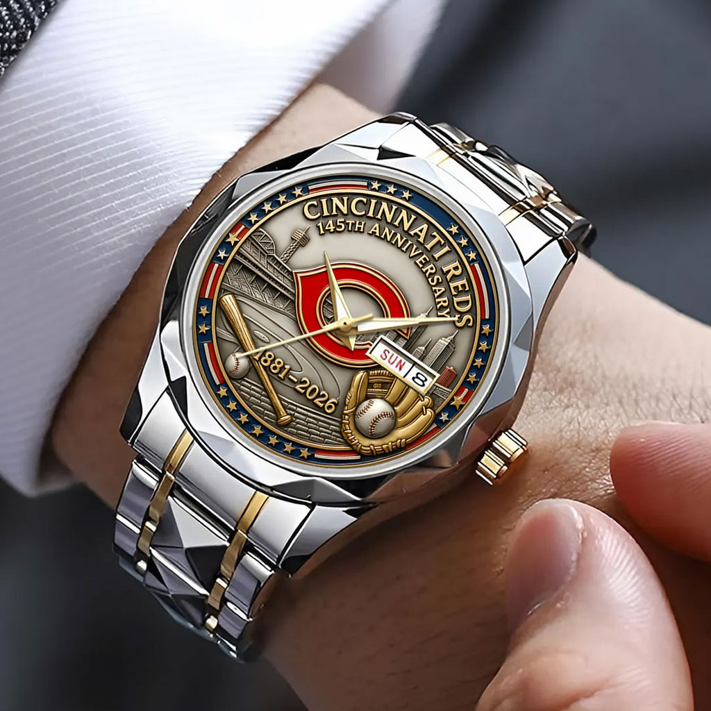 Cincinnati Reds 145th Anniversary Alloy Luxury Quartz Watch – HOATT15221