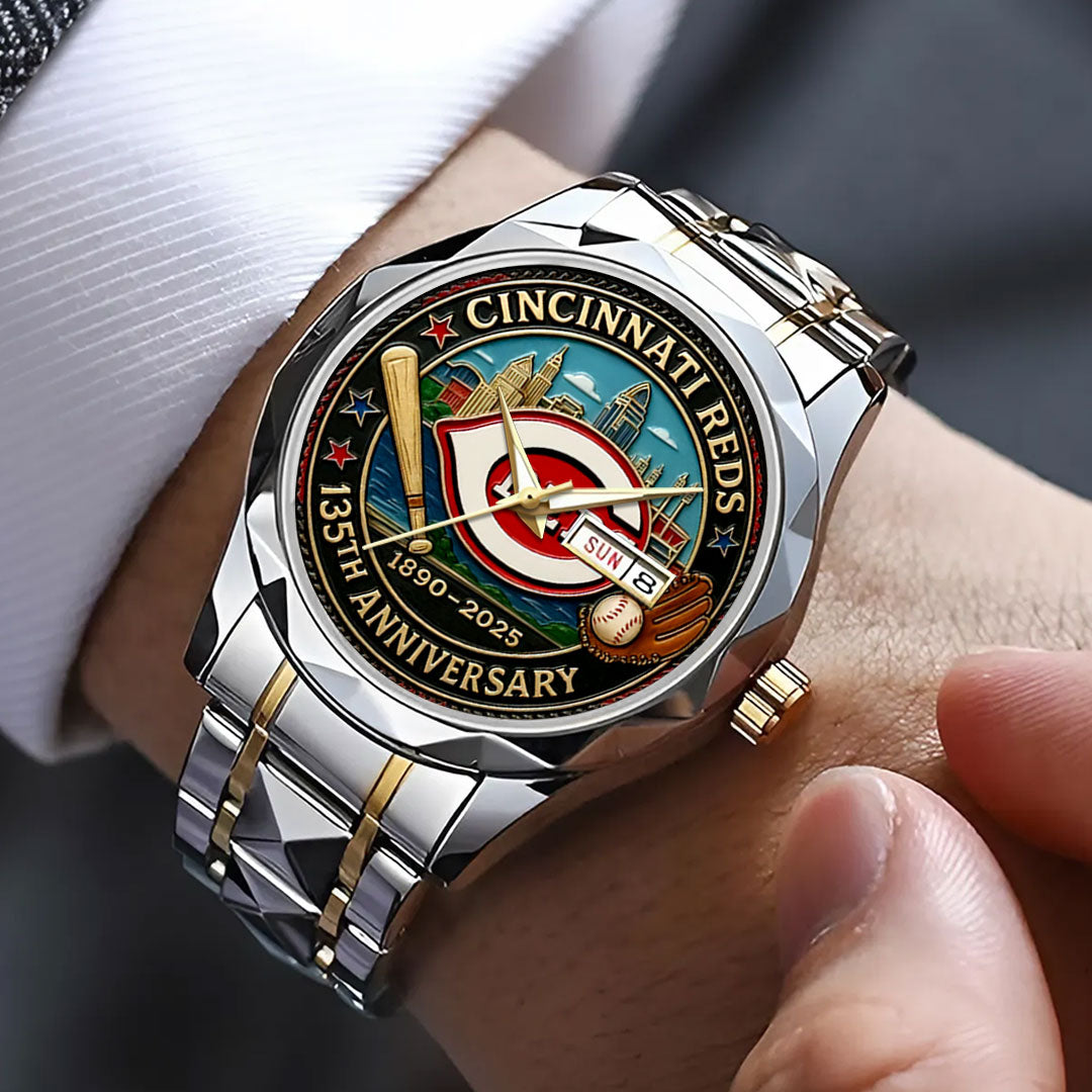 Cincinnati Reds Alloy Luxury Quartz Watch – HOATT13496