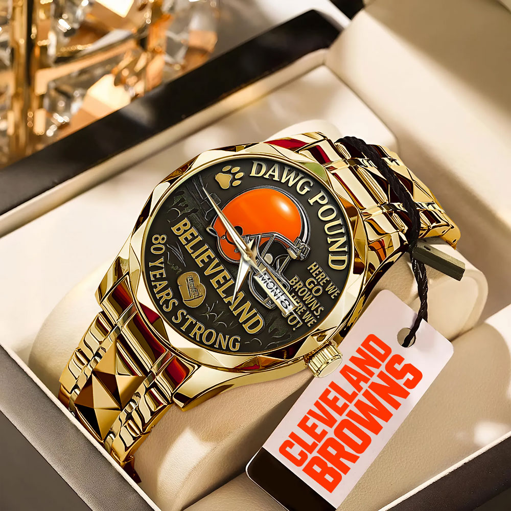 Cleveland Browns Alloy Luxury Quartz Watch – TANTN16834