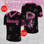 Personalized Cleveland Browns x Breast Cancer Awareness 3D Football Jersey – MAITM12842