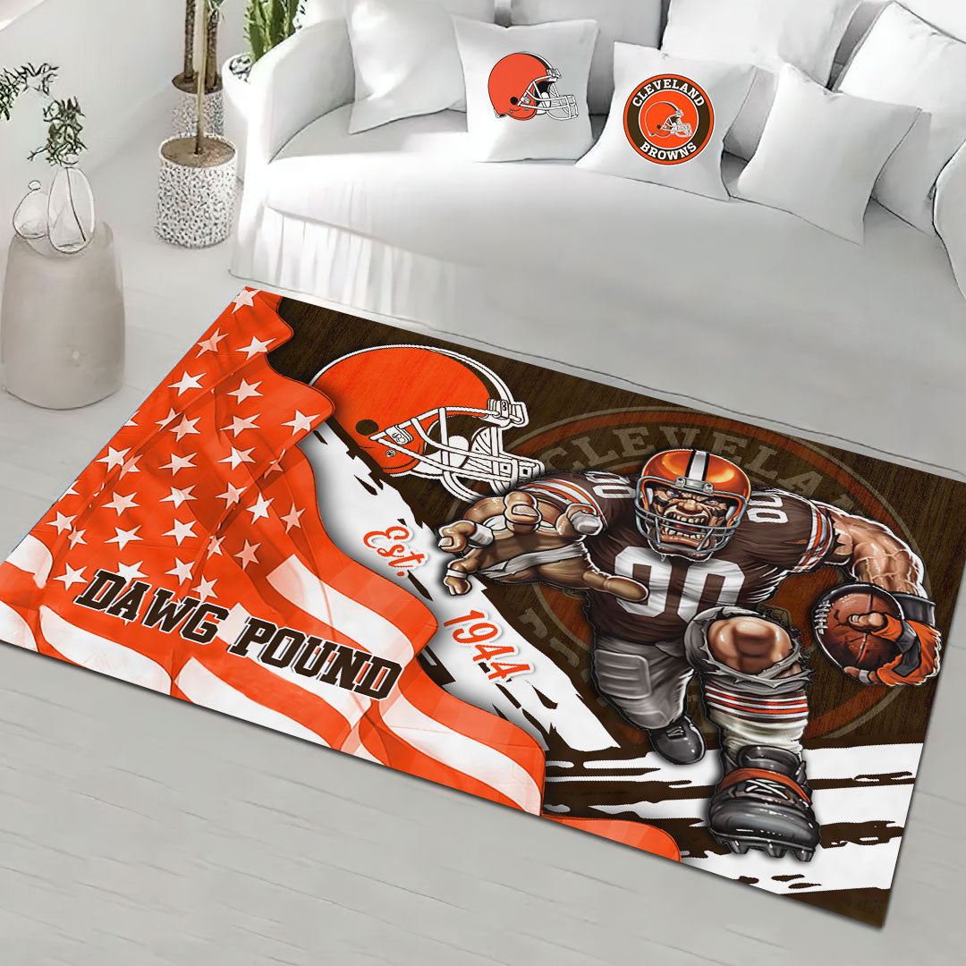 Cleveland Browns Rectangular Rug – HOATT13157