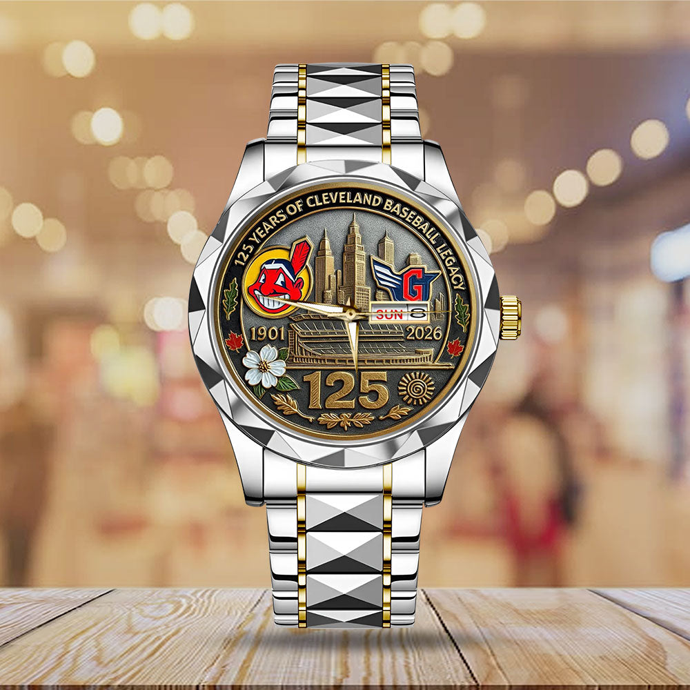 Cleveland Guardians 125th Anniversary 2026 Alloy Luxury Quartz Watch – TANTN17042