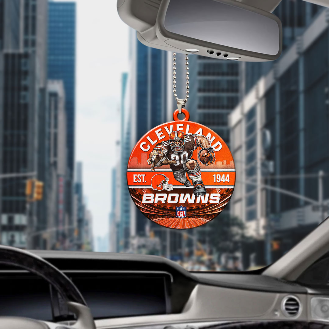 Cleveland Browns Custom shape 2-sided Acrylic Car Ornament – HOATT12903
