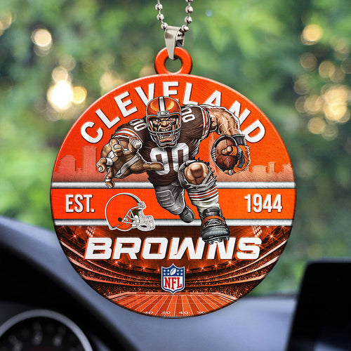 Cleveland Browns Custom shape 2-sided Acrylic Car Ornament – HOATT12903