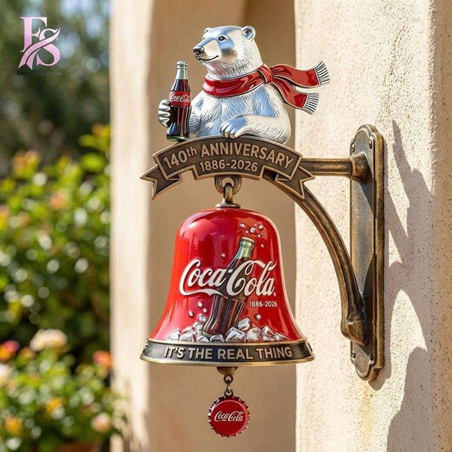 Coca Cola 140th Anniversary It’s Real Thing Wall Bell