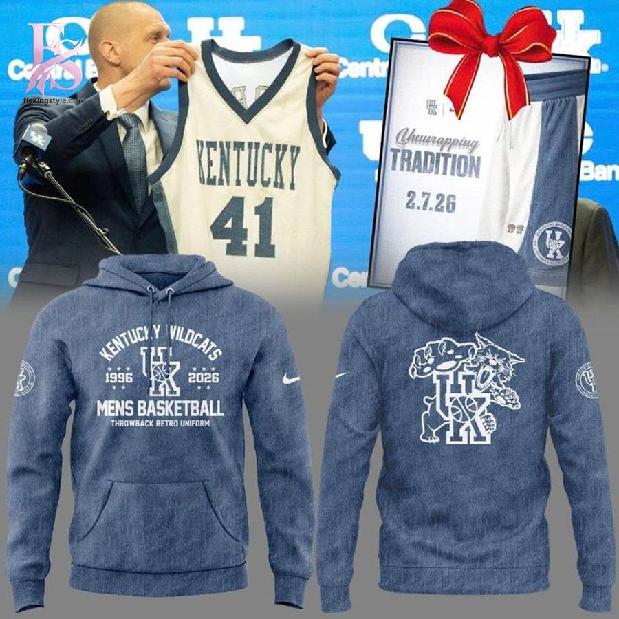 Collection Throwback 2026 Kentucky Wildcats men’s basketball 1996 Hoodie