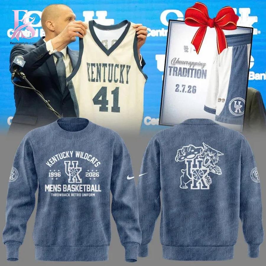Collection Throwback 2026 Kentucky Wildcats men’s basketball 1996 Hoodie