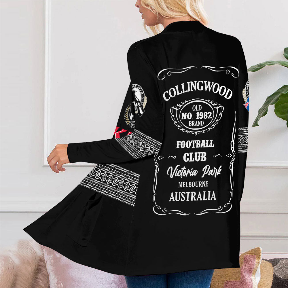 Collingwood FC Women's Patch Pocket Cardigan – VANDH 479