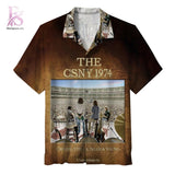 Crosby Stills Nash & Young The CSNY 1974 Hawaiian Shirt