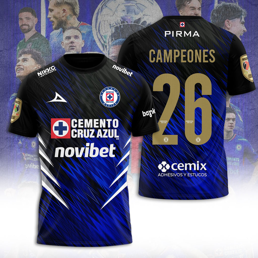 Cruz Azul Campeón del Clausura 25/26 3D Apparel – TANTN23173