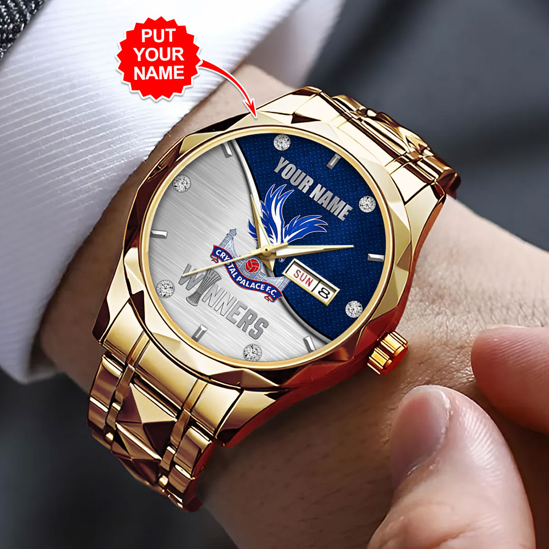Personalized Crystal Palace FC 2026 UEFA Conference League Winners Alloy Luxury Quartz Watch – HOATT18590