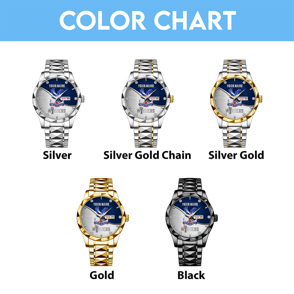 Personalized Crystal Palace FC 2026 UEFA Conference League Winners Alloy Luxury Quartz Watch – HOATT18590